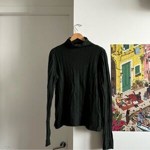 Madewell dark green alpaca / wool sweater